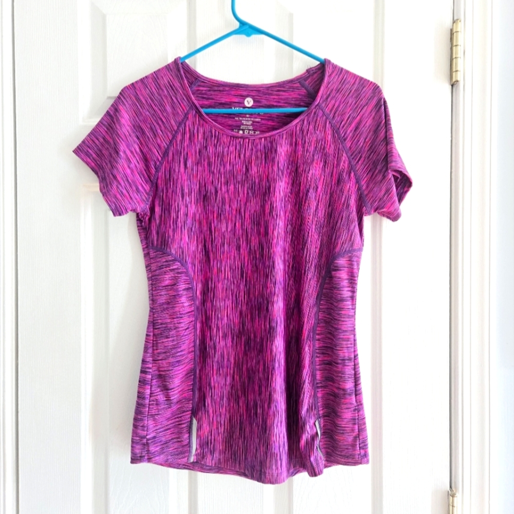 Women's Pink And Purple Athletic Top